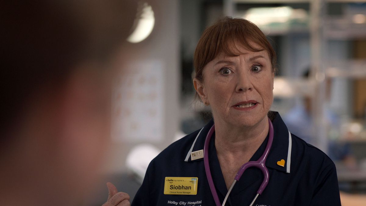 Casualty&#039;s Siobhan gives Patrick short shrift. 