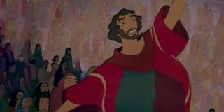 Moses leading his people away in The Prince of Egypt.