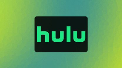 Hulu logo on a green blue background