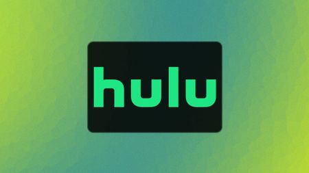 Hulu logo on a green blue background
