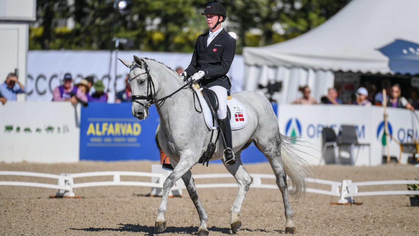 Tobias Thorning Joergensen riding Jolene at the 2022 World Championships