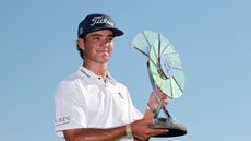 Jackson Koivun holds the 3M Open trophy