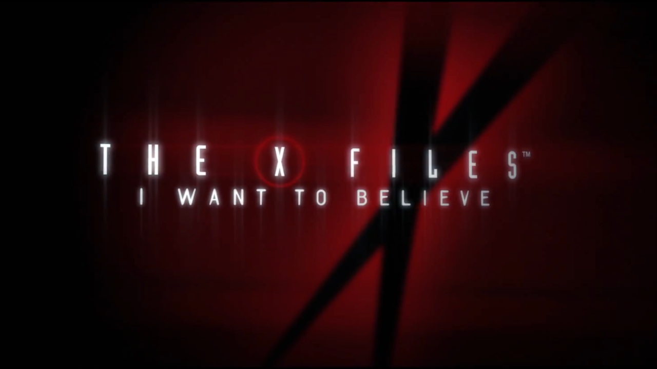 Screenshot of The X-Files: I Want to Believe logo from trailer