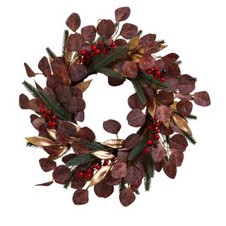 Christmas wreath berries