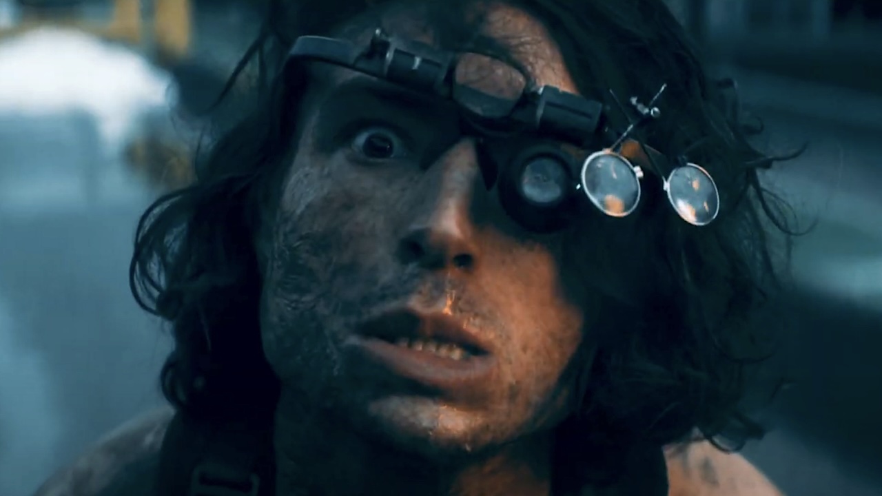 Trashcan Man with goggles on in The Stand