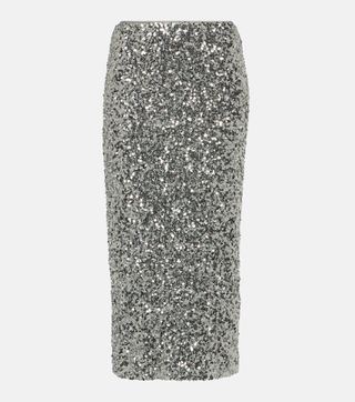 Sequined Midi Skirt