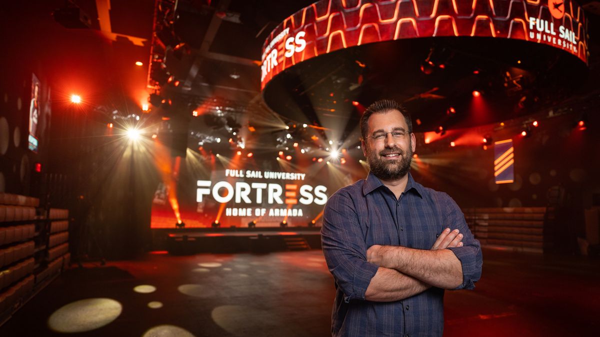 Vince Lepore, director of event technical operations, Full Sail University in The Fortress.