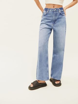 Wilder High Rise Wide Leg Cropped Jeans