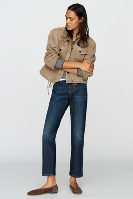 Pilcro Indie Low-Rise Slim Straight-Leg Jeans