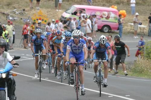 ...but the fast approaching bunch caught them