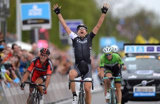 Fabian Cancellara is delighted with his win in 2014