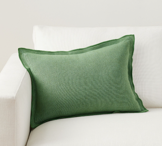 linen throw pillow