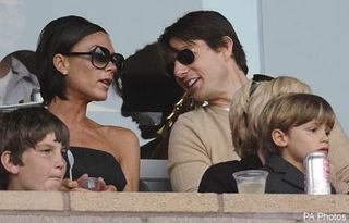 Kate Beckinsale, Tom Cruise and Victoria Beckham watch David Beckham play football with LA Galaxy