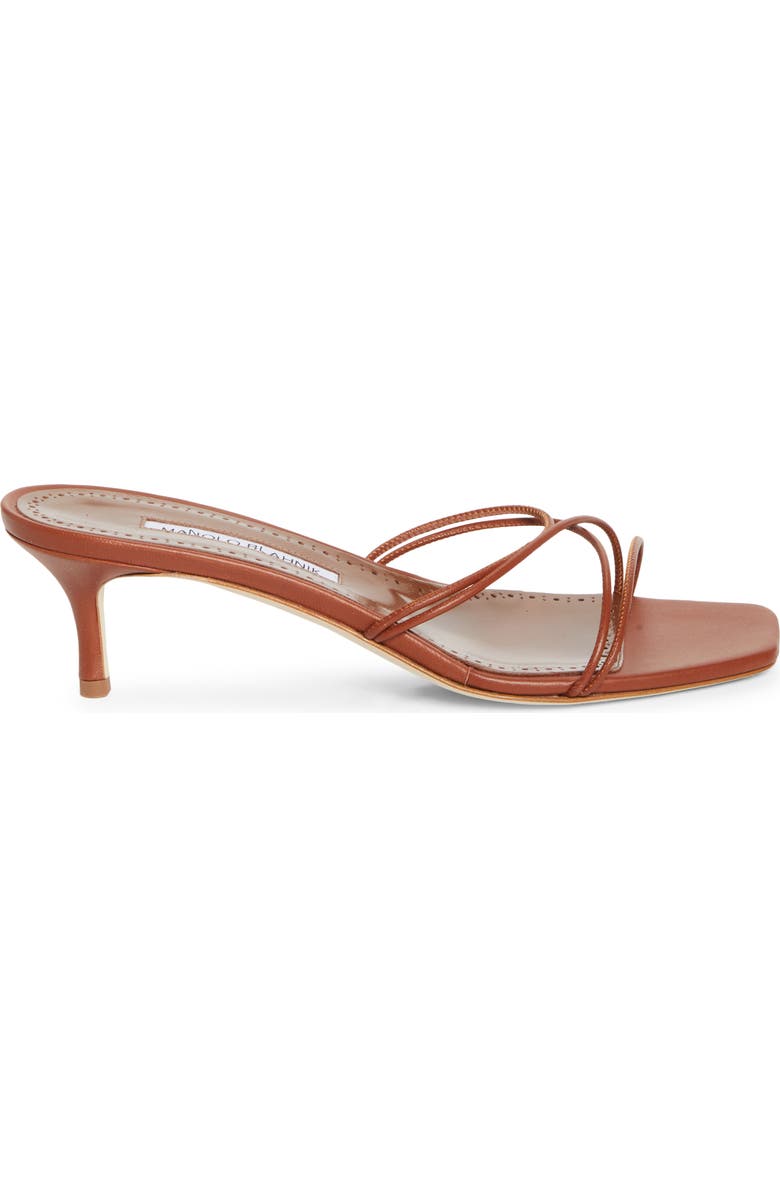 Ninefemu Strappy Kitten Heel Slide Sandal