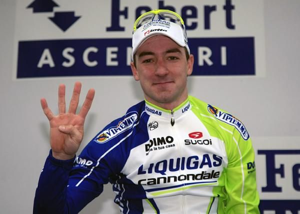 Elia Viviani (Liquigas-Cannonale) on stage for his fourth victory of the 2012 season.