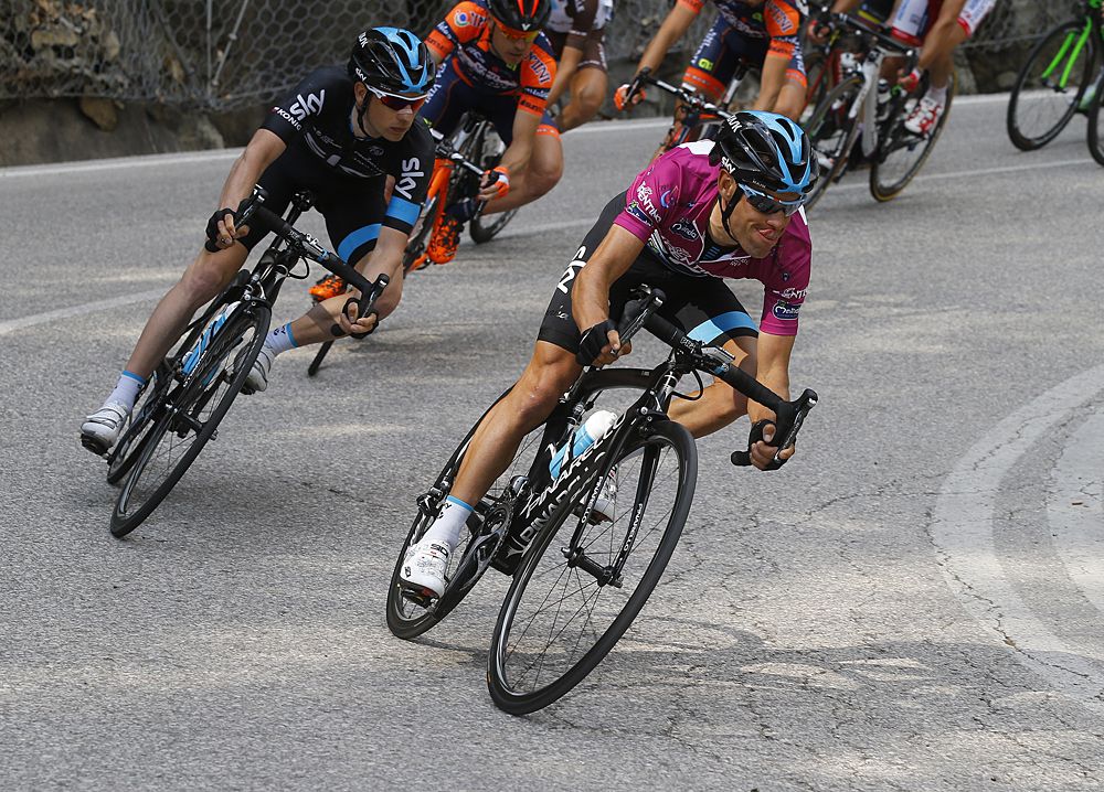 Richie Porte (Team Sky) focused on the descent
