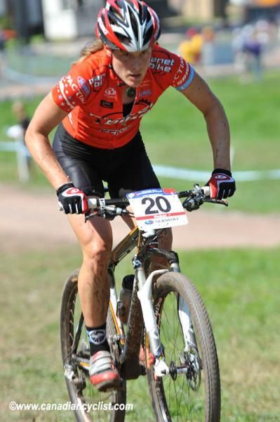 Cyclocross rider Katie Compton (Planet Bike) has make a good transition to MTB.