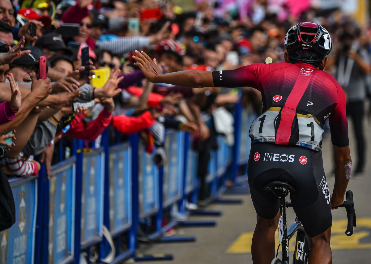 Egan Bernal at stage 6 at Tour Colombia 2.1