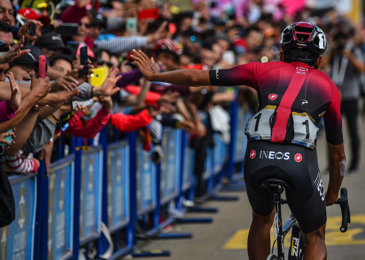 Egan Bernal at stage 6 at Tour Colombia 2.1