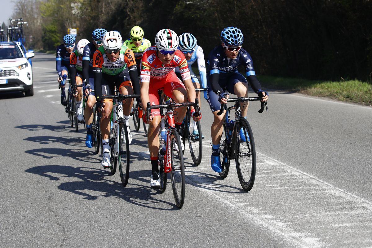 The breakaway was made up of 10 riders