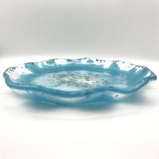 Aquamarine trinket dish.