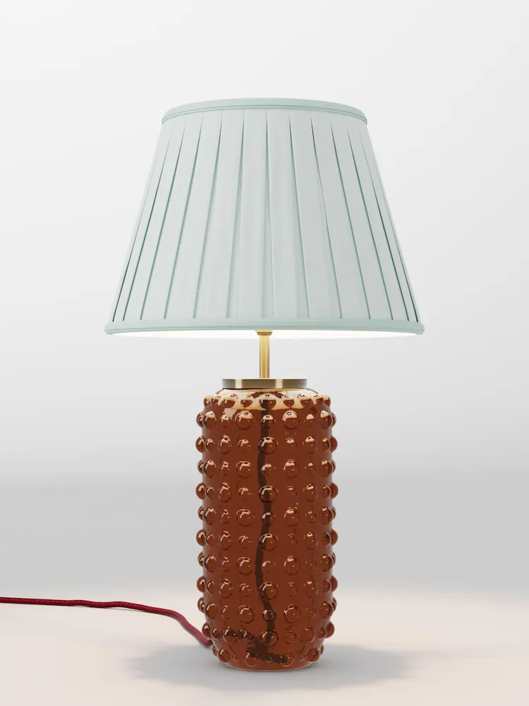 Next, Amber Orange Ezra Table Lamp Base