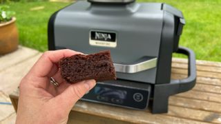 made a brownie in the ninja woodfire