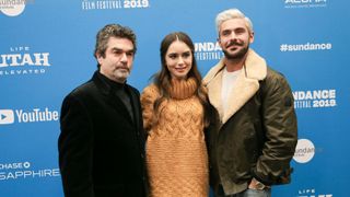 Director Joe Berlinger, and actors Lily Collins and Zac