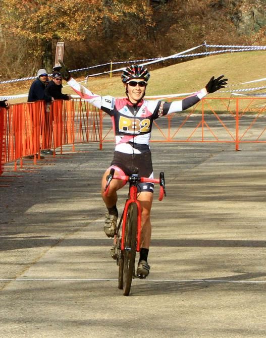 Clearly in the lead - Arley Kemmerer (PB2 Pro Cycling) makes this win two for two.