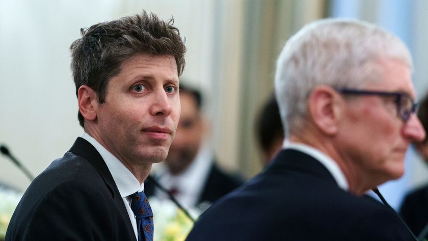 OpenAI CEO Sam Altman sat next to Apple CEO, Tim Cook.