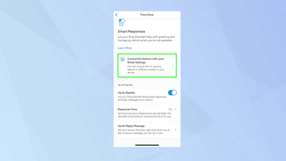 How to set up quick replies for your Ring Video Doorbell