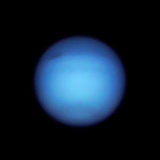 On Sept. 7, 2021, Hubble captured Neptune's darkened northern hemisphere, along with its dark spot storm, which has moved around the planet since it was first spotted by the space telescope in 2018.