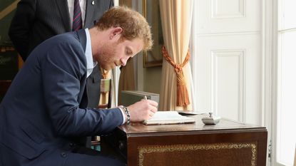 Prince Harry writes letter