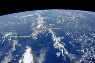 Sahara dust over Caribbean Sea, July 2012.