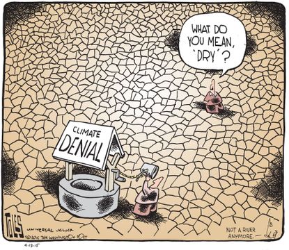 Editorial cartoon World climate change environment