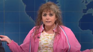 Cecily Strong as Cathy Anne on Weekend Update.