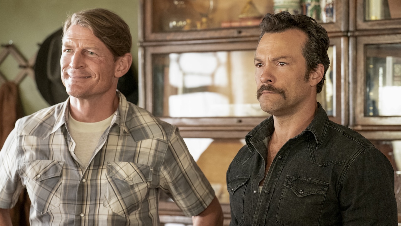 Mike Franks standing next to his brother Mason in NCIS: Origins