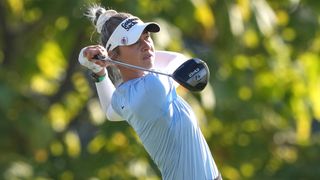 Nelly Korda takes a shot at the Kroger Queen City Championship