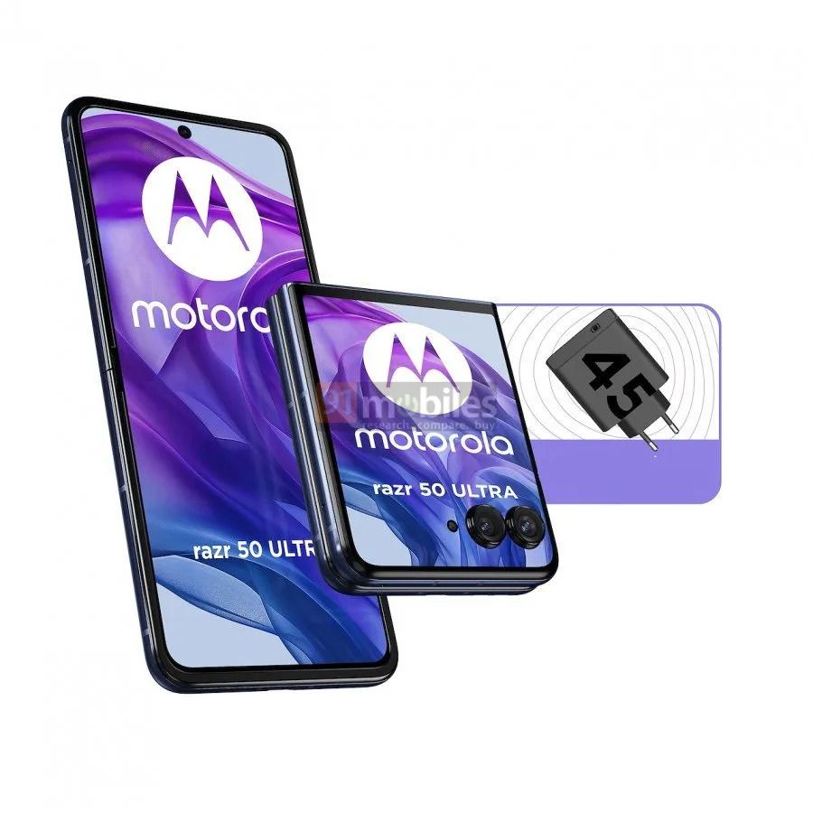 A leaked render of the Razr 50 Ultra/Razr Plus 2024