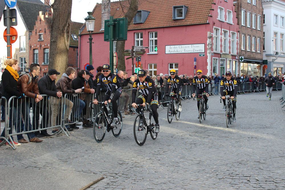 MTN Qhubeka head to the start