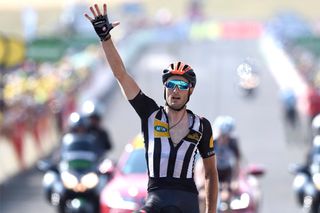 Steven Cummings (MTN-Qhubeka) takes the win after a pulsating stage 14 of the Tour de France (Watson)