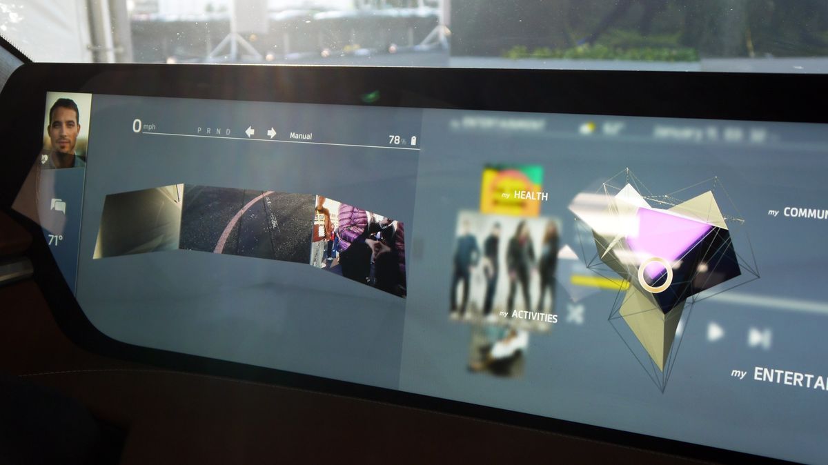 Cameras replace rear view and wing mirrors, with live feeds presented in front of the driver