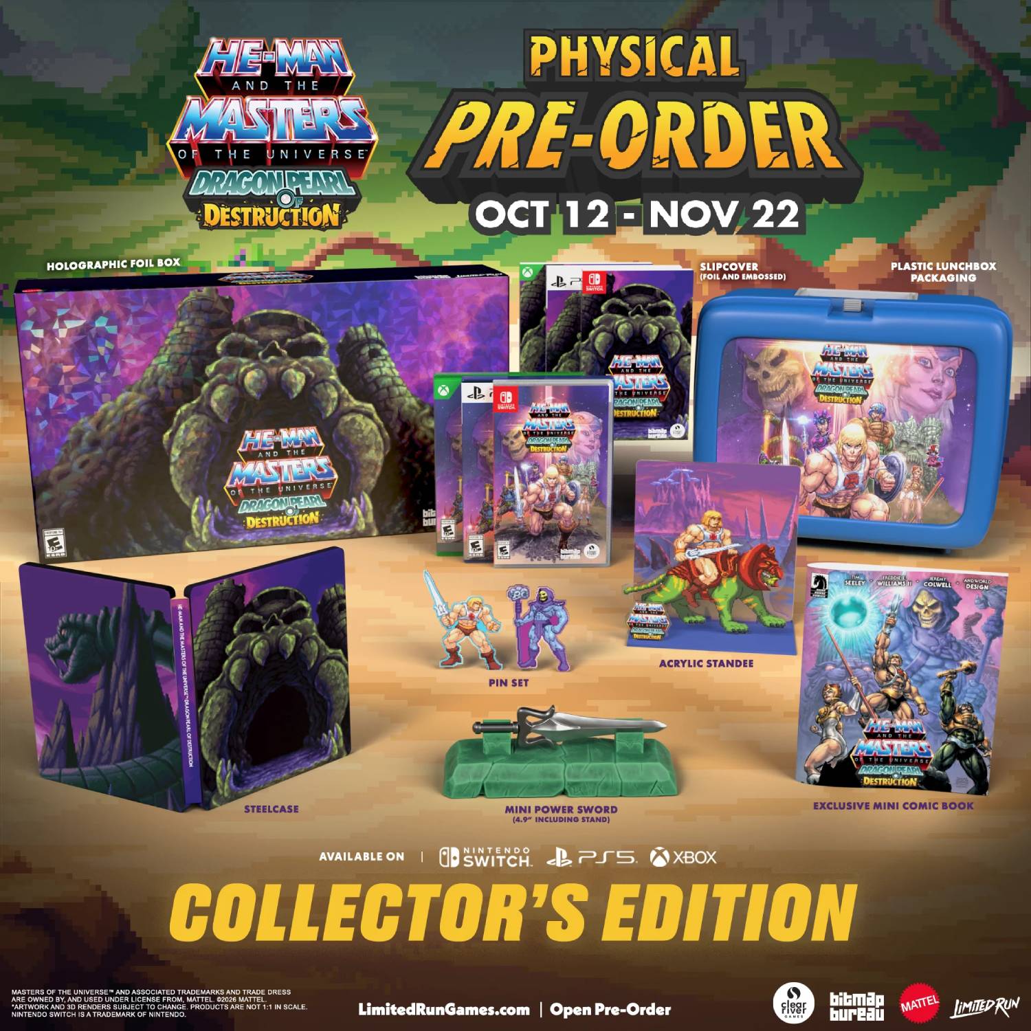 Image of the He-Man and the Masters of the Universe Dragon Pearl of Destruction collector's edition.
