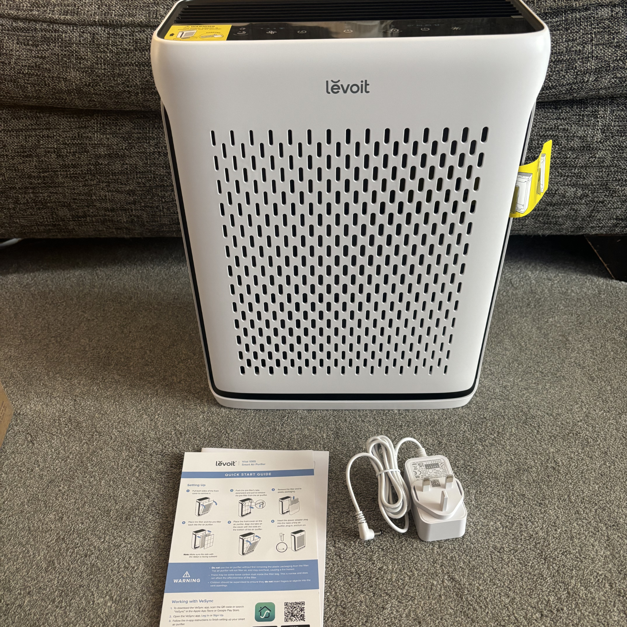 Levoit Vital 100S Smart Air Purifier  unboxing