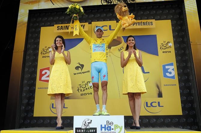 Vincenzo Nibali in yellow