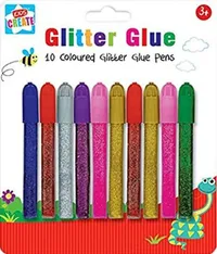 Glitter glue pens -