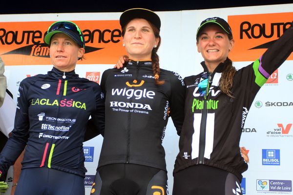 Amber Neben, Elisa Longo Borghini and Claudia Lichtenberg