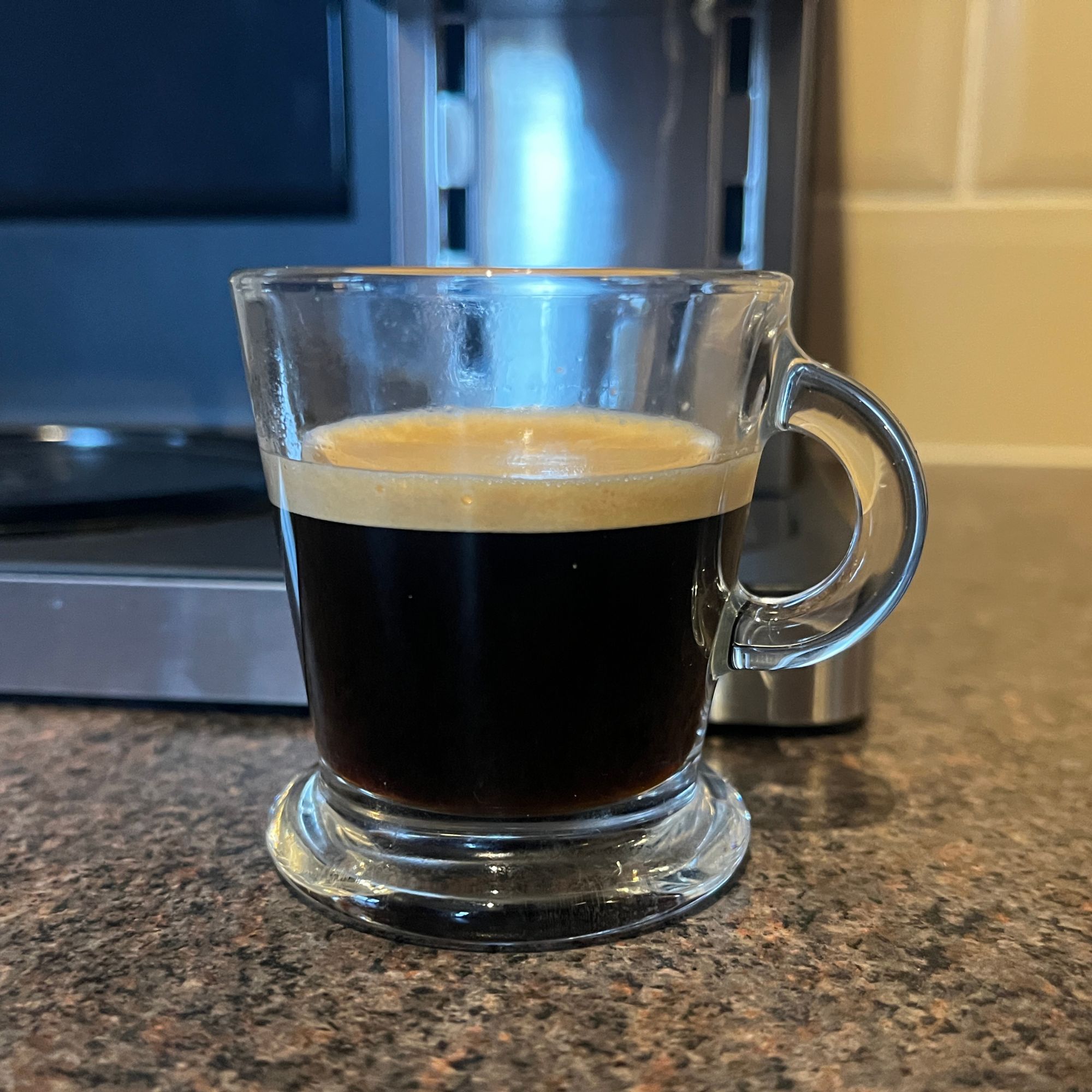 Espresso made in the the Ninja Prestige DualBrew System