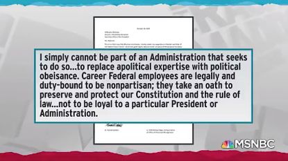 Federal resignation letter