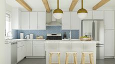 modern and bright white kitchens designed by modsy